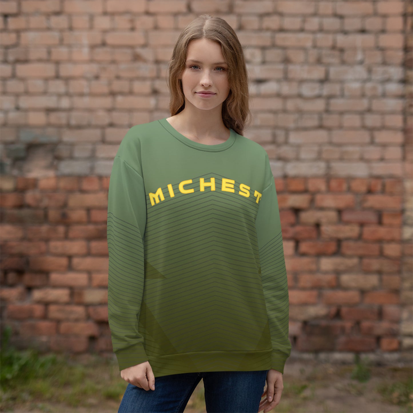 Green Ray Unisex Sweatshirt