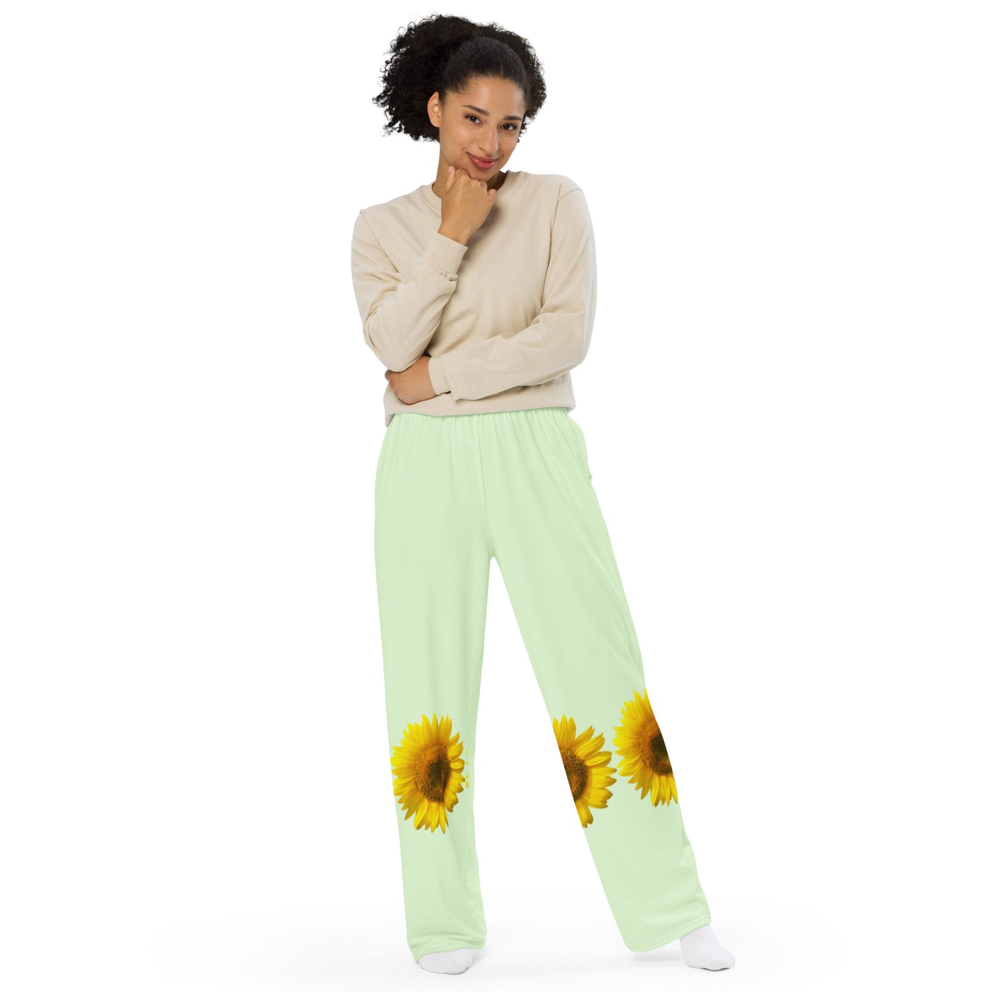 Sunflower Unisex Wide-leg Pants