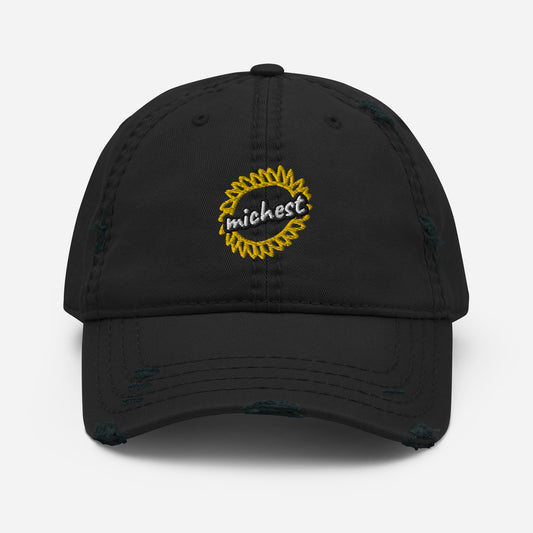 Michest Distressed Dad Hat