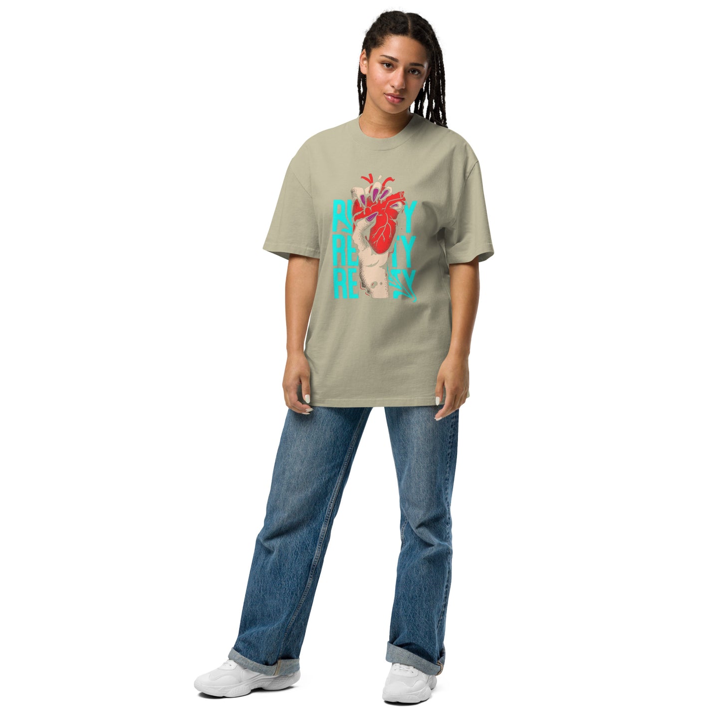 Michest Reality Oversized Faded T-shirt