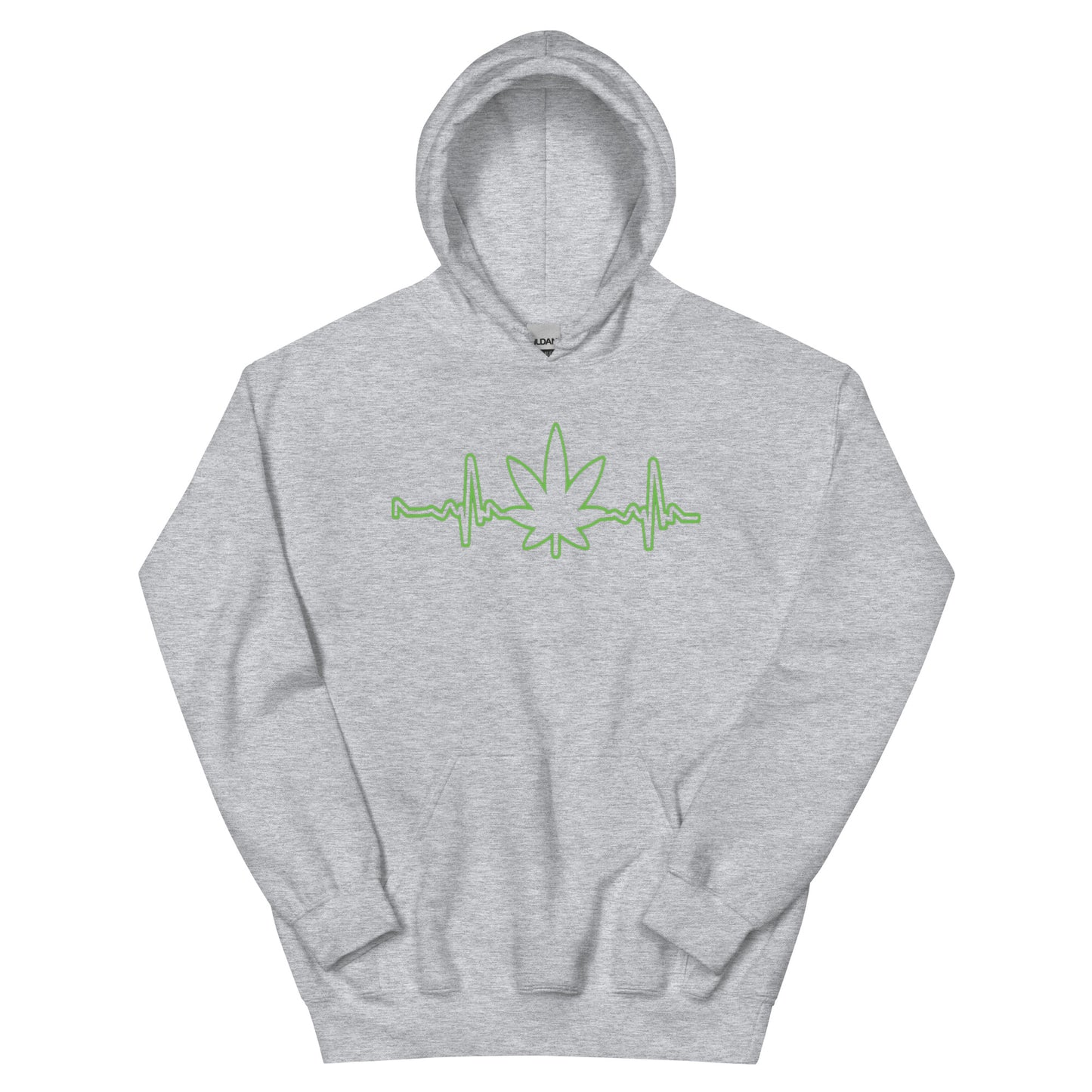 Weed Heartbeat Unisex Hoodie