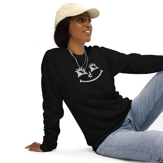 Bombastic Side Eye Unisex Raglan Sweatshirt