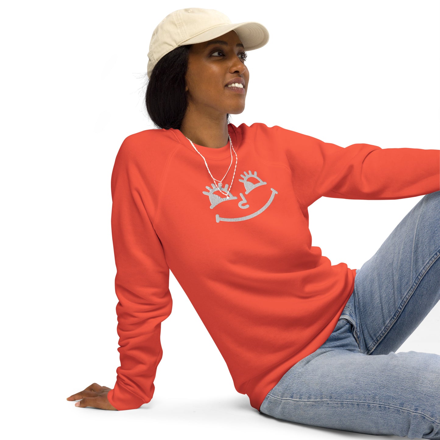 Bombastic Side Eye Unisex Raglan Sweatshirt