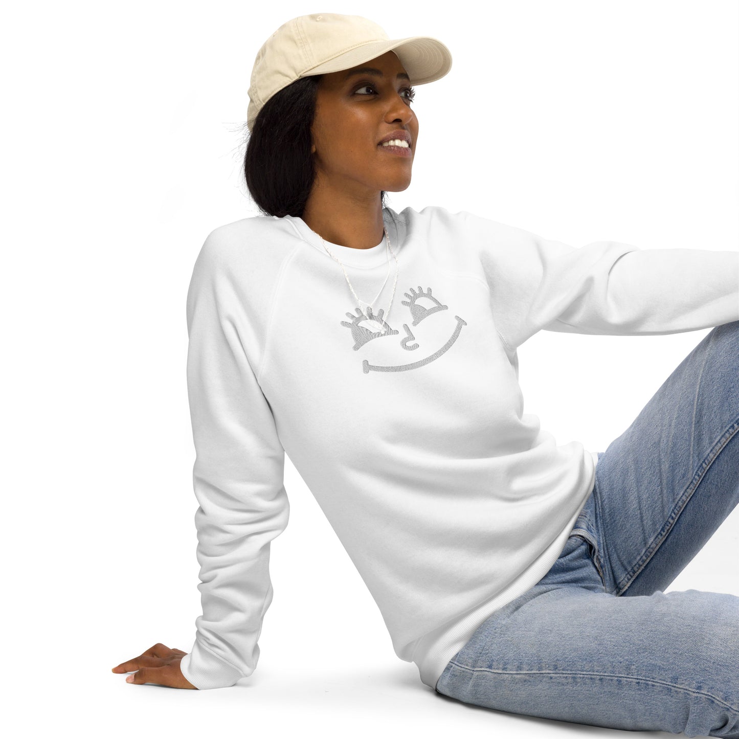 Bombastic Side Eye Unisex Raglan Sweatshirt